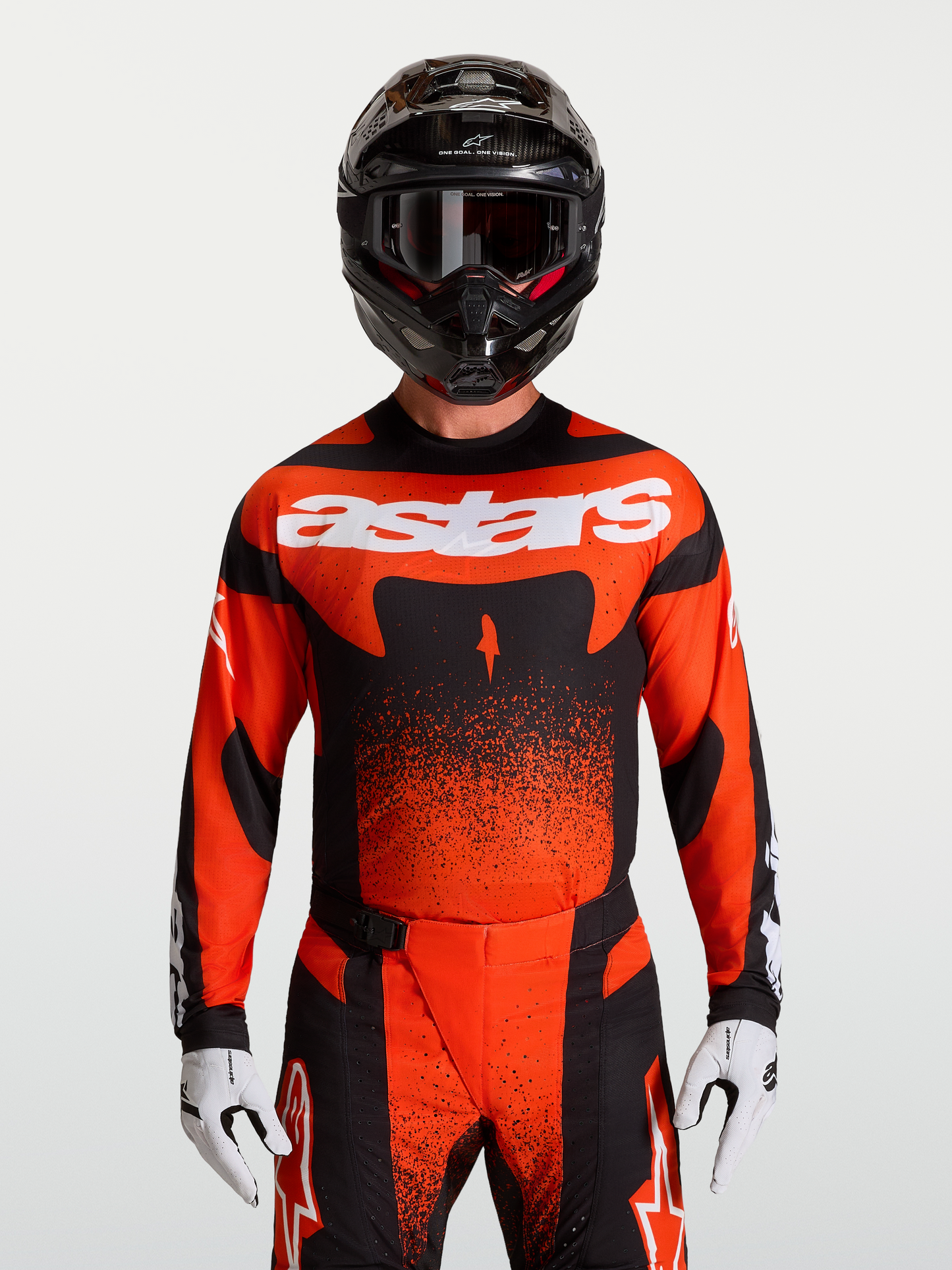 Alpinestars Techstar Swan Jersey 2027 Kardinaalrood Zwart Wit