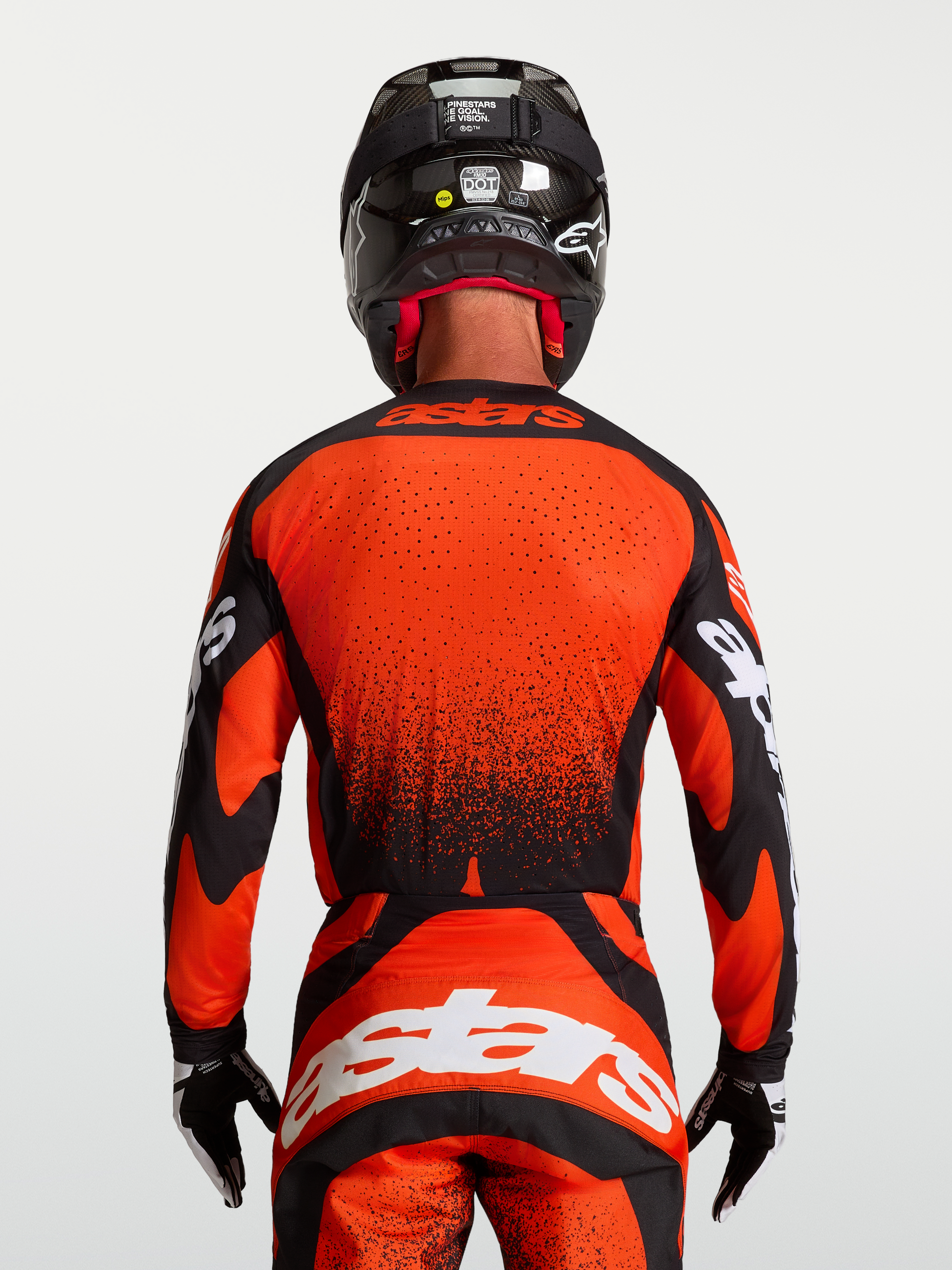 Alpinestars Techstar Swan Jersey 2027 Kardinaalrood Zwart Wit