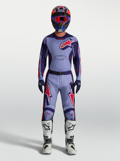 Alpinestars Racer Air Hunt Jersey 2027 Licht Violet Diep Paars Roze Fluo