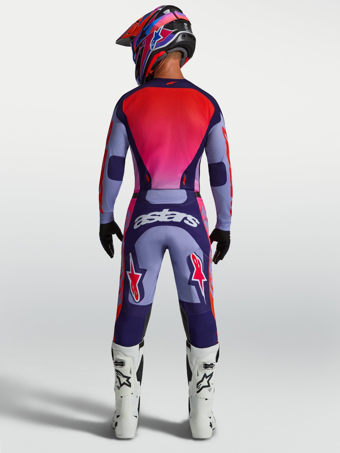 Alpinestars Racer Air Hunt Jersey 2027 Licht Violet Diep Paars Roze Fluo