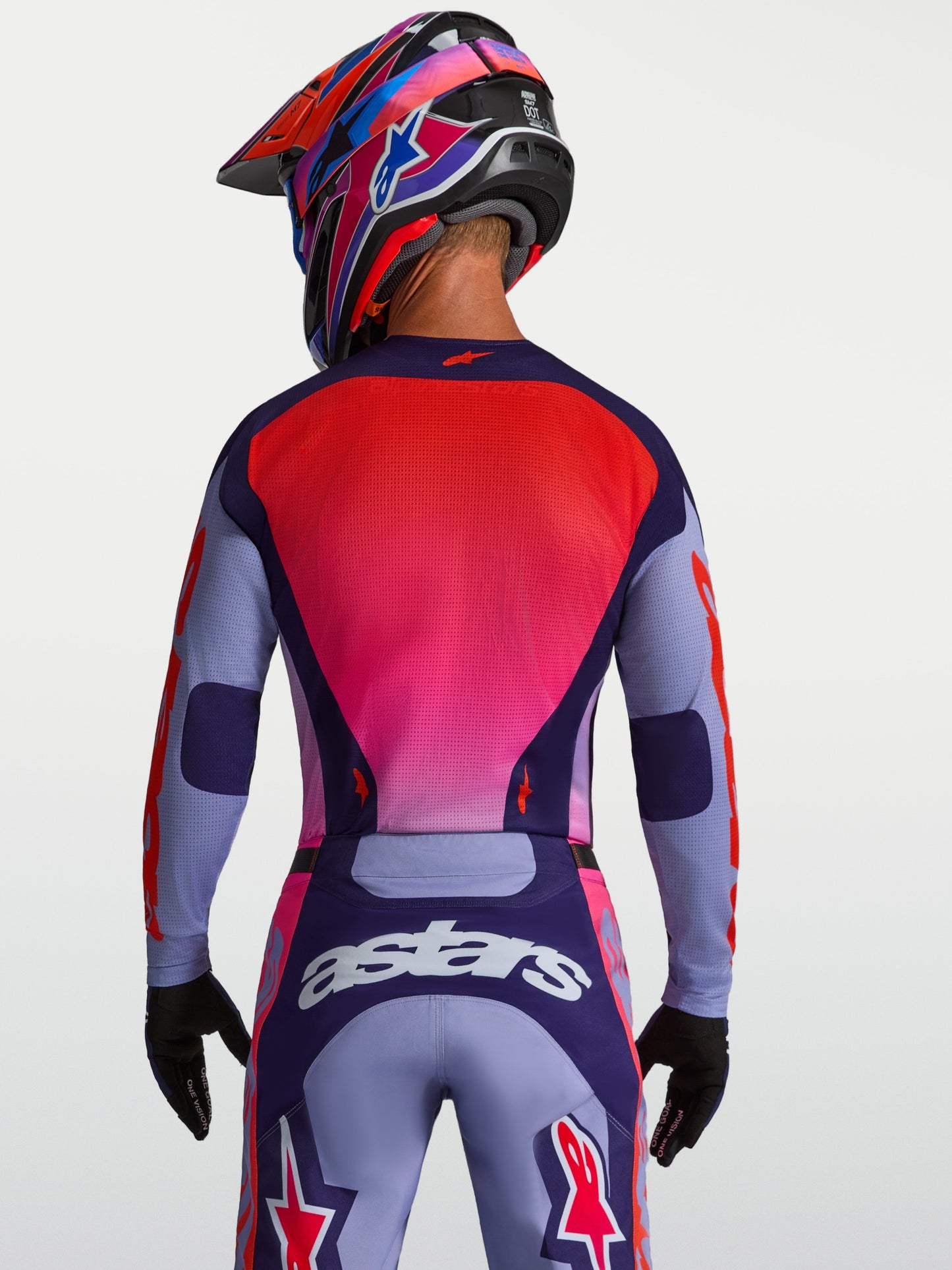 Alpinestars Racer Air Hunt Jersey 2027 Licht Violet Diep Paars Roze Fluo