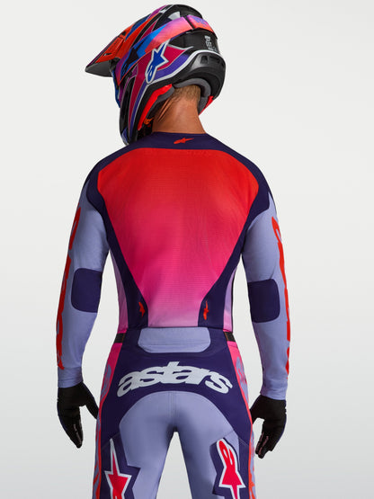 Alpinestars Racer Air Hunt Jersey 2027 Licht Violet Diep Paars Roze Fluo