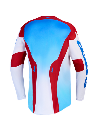 Alpinestars Racer Hunt Jersey 2027 Wit Vuurrood Ucla Blauw