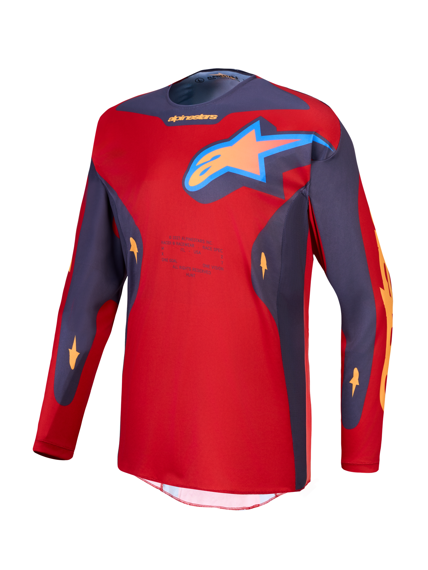Alpinestars Racer Hunt Jersey 2027 Vuurrood Graystone Hot Coral
