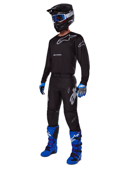 Alpinestars 2025 Racer Graphite Offroad-Trikot Schwarz Grau - MxProStoreParts