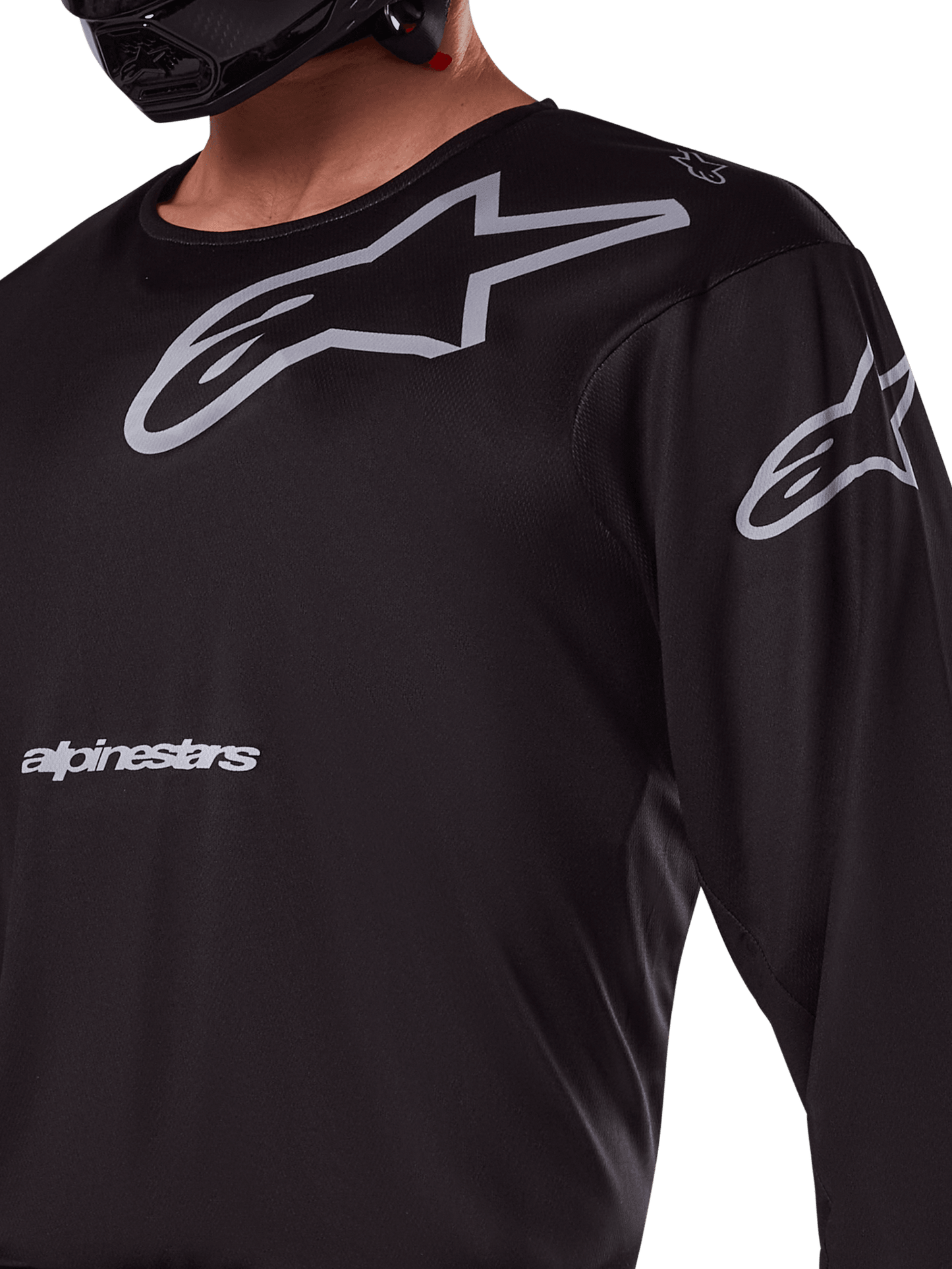Alpinestars 2025 Racer Graphite Offroad-Jersey Schwarz und Grau - MxProStoreParts