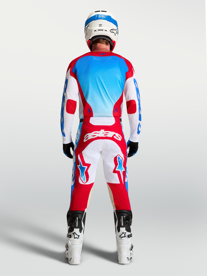 Alpinestars Racer Hunt Jersey 2027 Wit Vuurrood Ucla Blauw