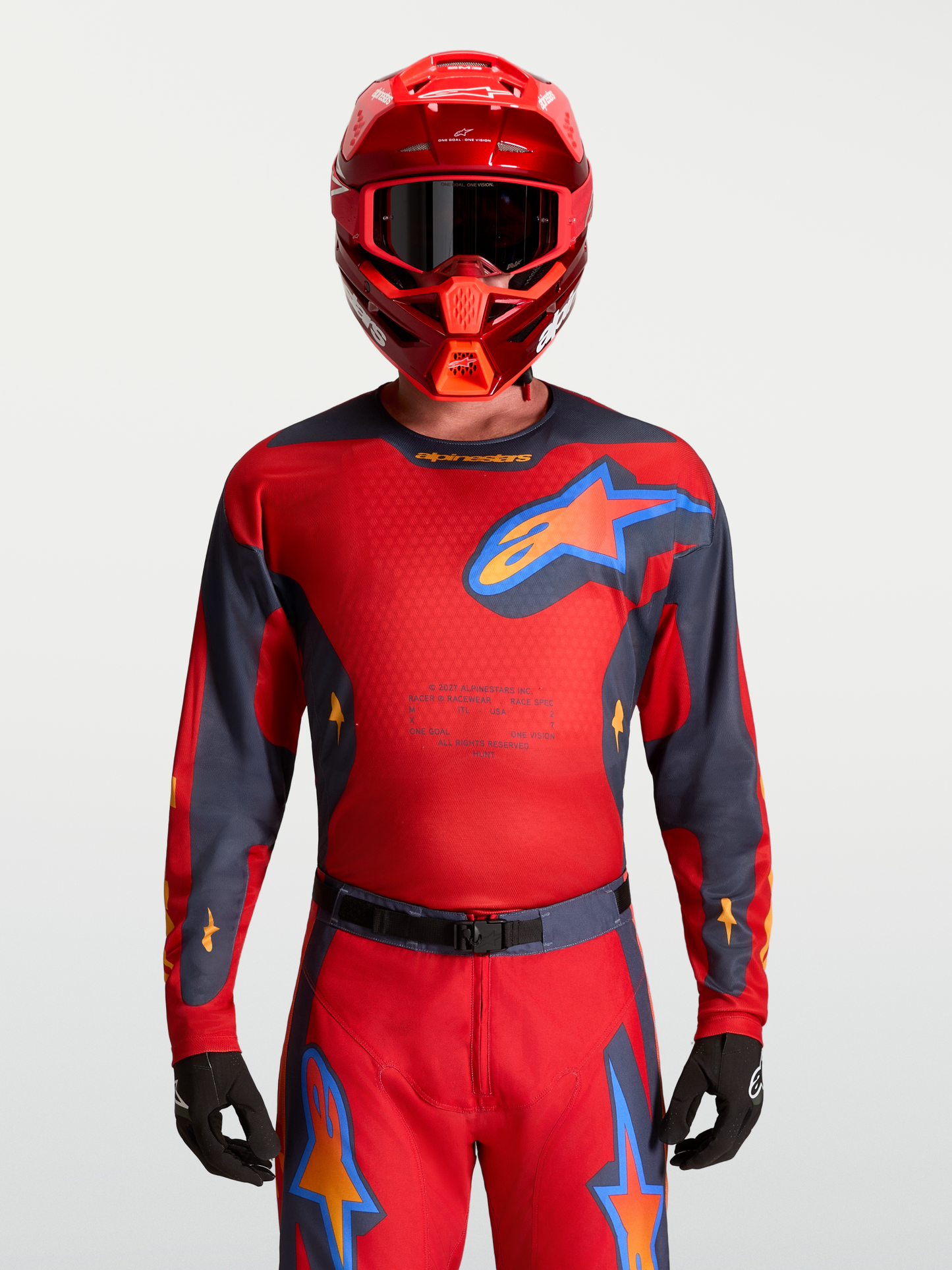 Alpinestars Racer Hunt Jersey 2027 Vuurrood Graystone Hot Coral