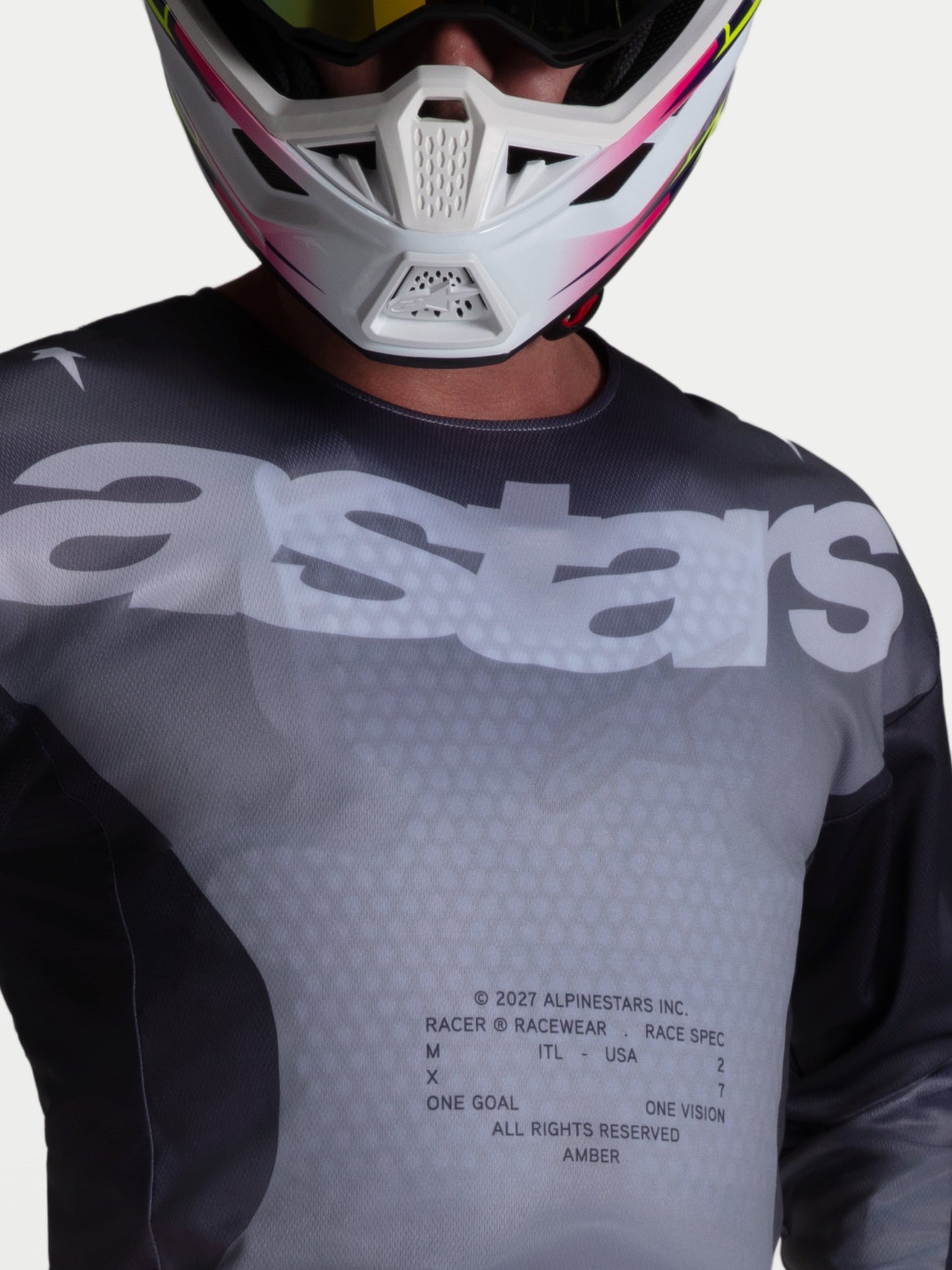 Alpinestars Racer Amber Jersey 2027 Graystone Cold Gr Licht Lila