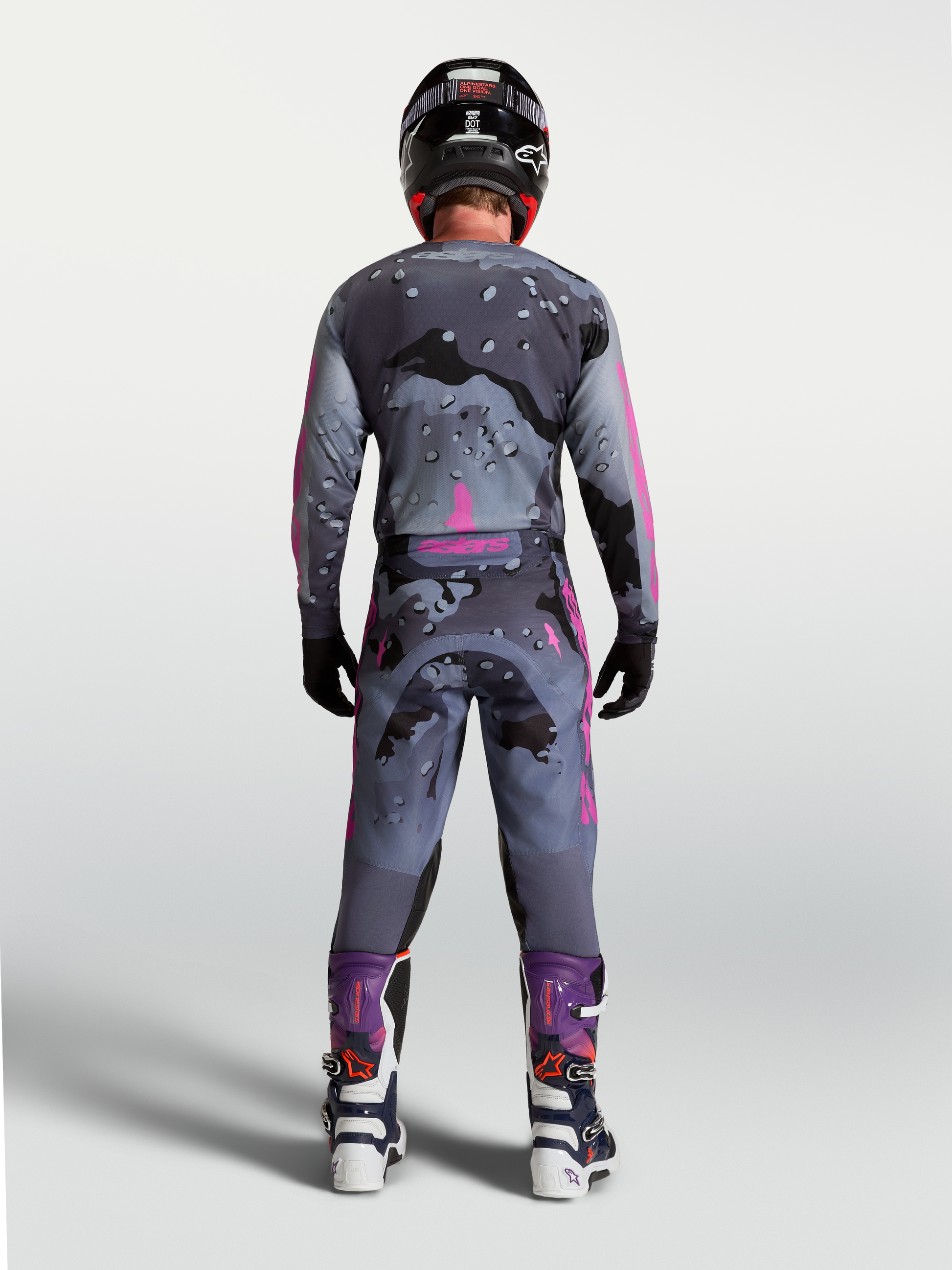 Alpinestars Racer Lone Jersey 2027 Grijs Camo Paars