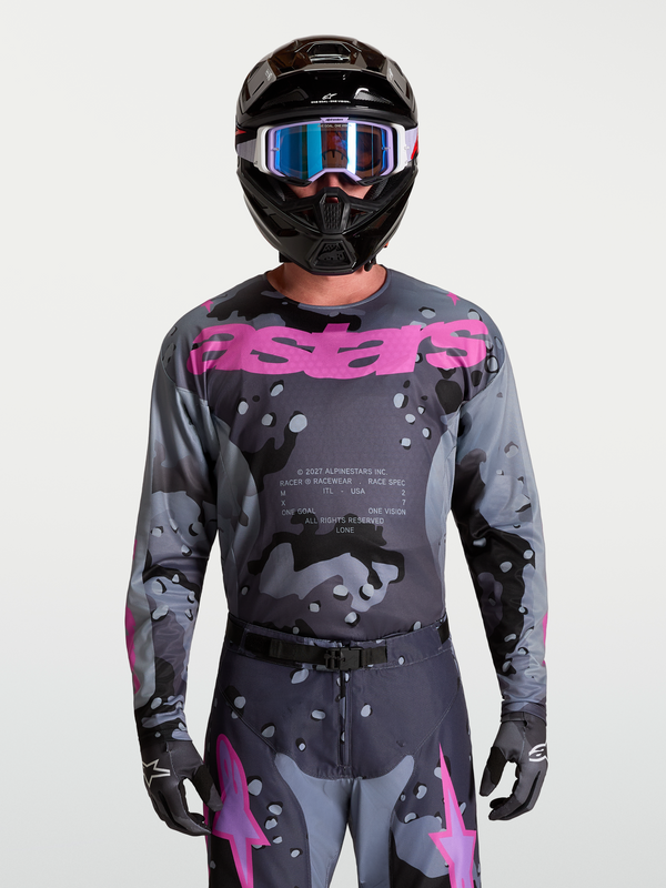 Alpinestars Racer Lone Jersey 2027 Grijs Camo Paars
