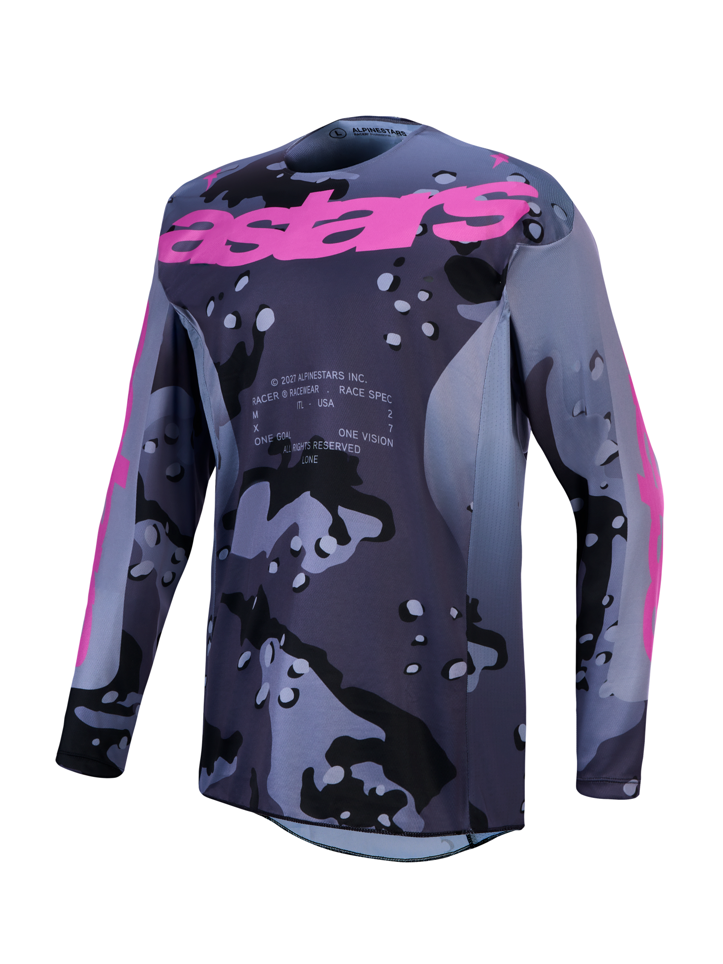 Alpinestars Racer Lone Jersey 2027 Grijs Camo Paars