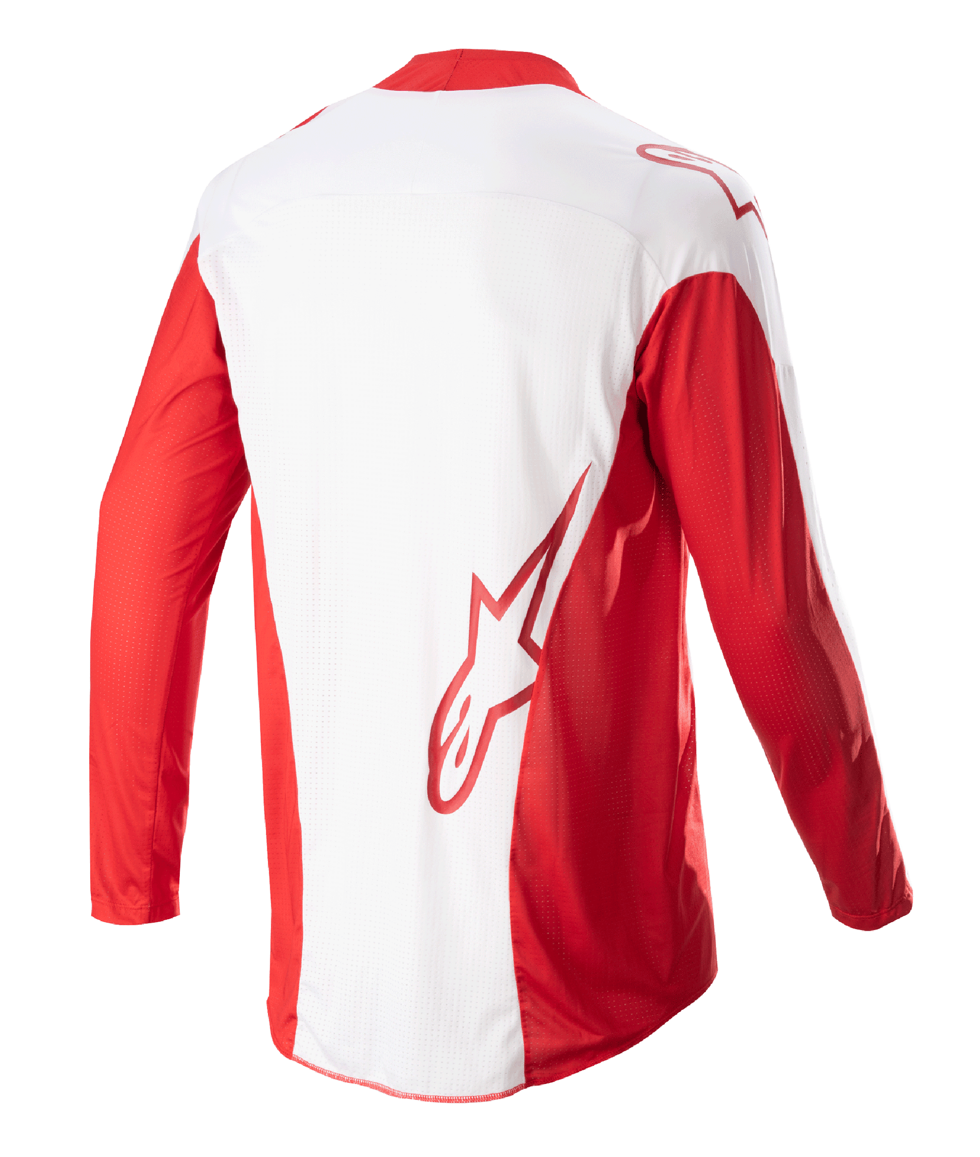Alpinestars Techstar Arch Trikot Mars Rot Weiß Rennpassform - MxProStoreParts