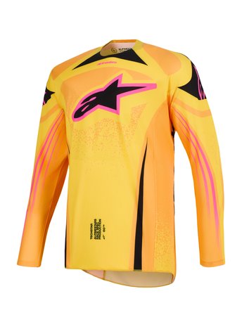Alpinestars Jersey Techstar Nomur Orange/Yellow/Pink