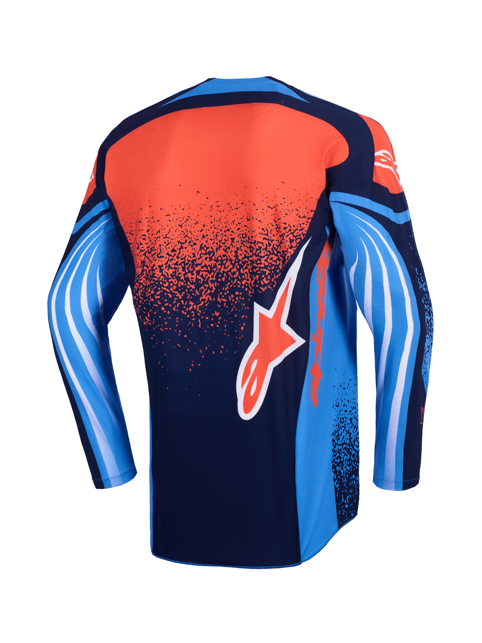 Alpinestars Techstar Nomur Trikot, Dunkelmarine Orange UCLA Blau - MxProStoreParts