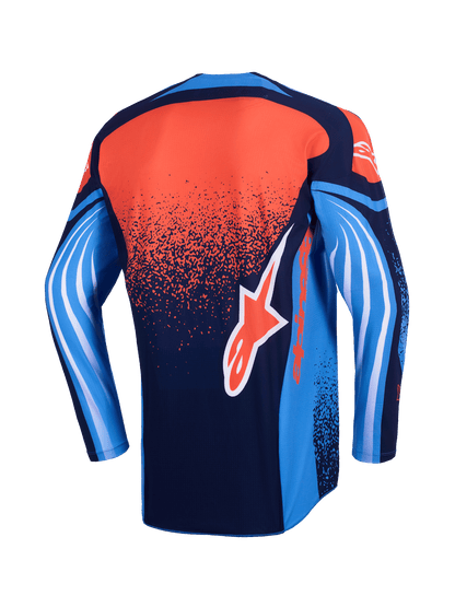 Alpinestars Techstar Nomur Trikot, Dunkelmarine Orange UCLA Blau - MxProStoreParts
