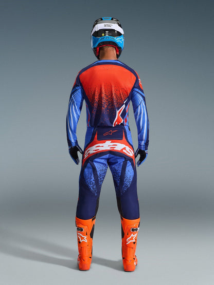 Alpinestars Techstar Nomur Trikot, Dunkelnavy Orange UCLA Blau - MxProStoreParts