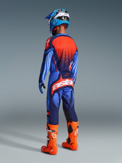 Alpinestars Techstar Nomur Trikot, Dunkelmarine Orange UCLA Blau - MxProStoreParts