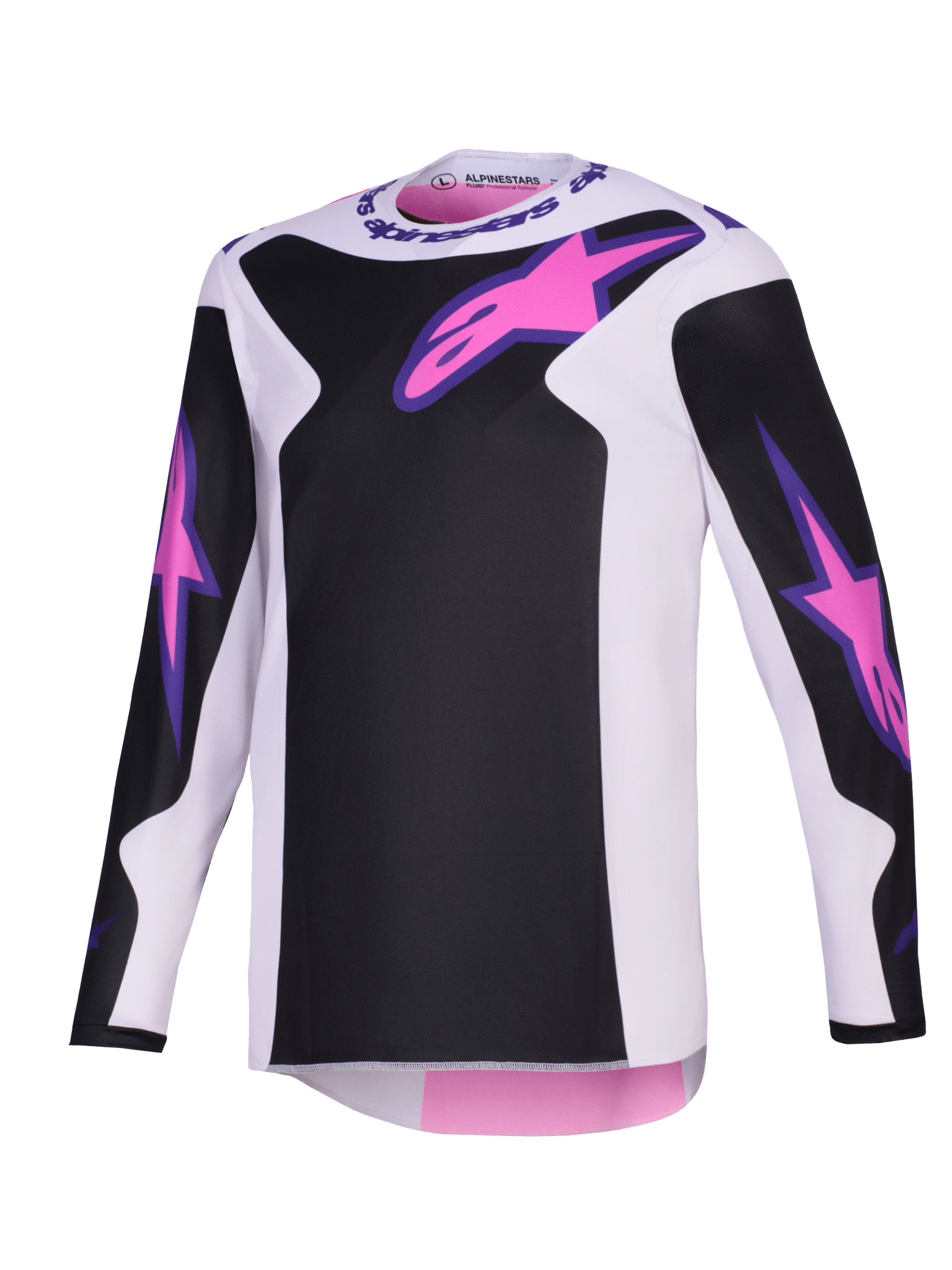 Alpinestars Fluid Grid Jersey 2026 Schwarz Hellgrau Lila - MxProStoreParts