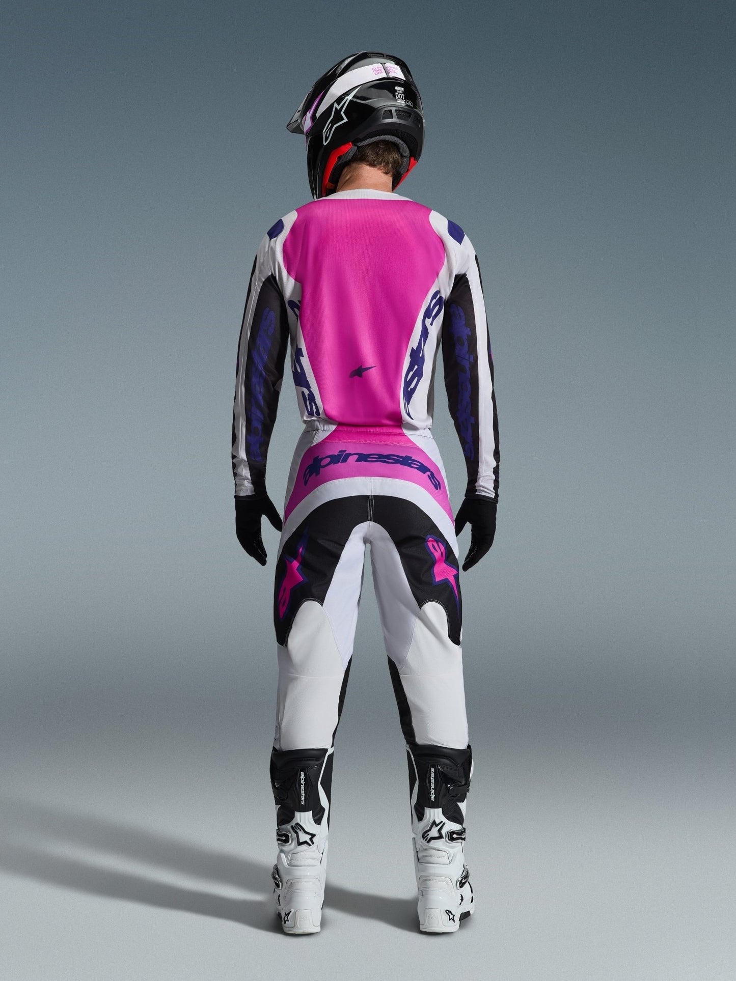 Alpinestars Fluid Grid Jersey 2026 Schwarz Hellgrau Lila - MxProStoreParts