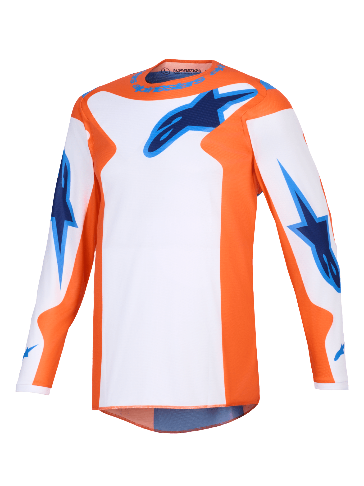 Alpinestars Fluid Grid Trikot 2026 Orange UCLA Blau - MxProStoreParts