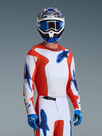 Alpinestars Fluid Grid Jersey 2026 Orange UCLA Blau - MxProStoreParts