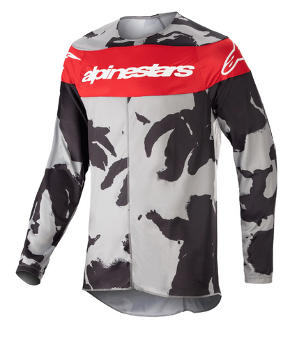 Alpinestars 2023 Racer Tactical volwassen cross shirt Rood / Camo