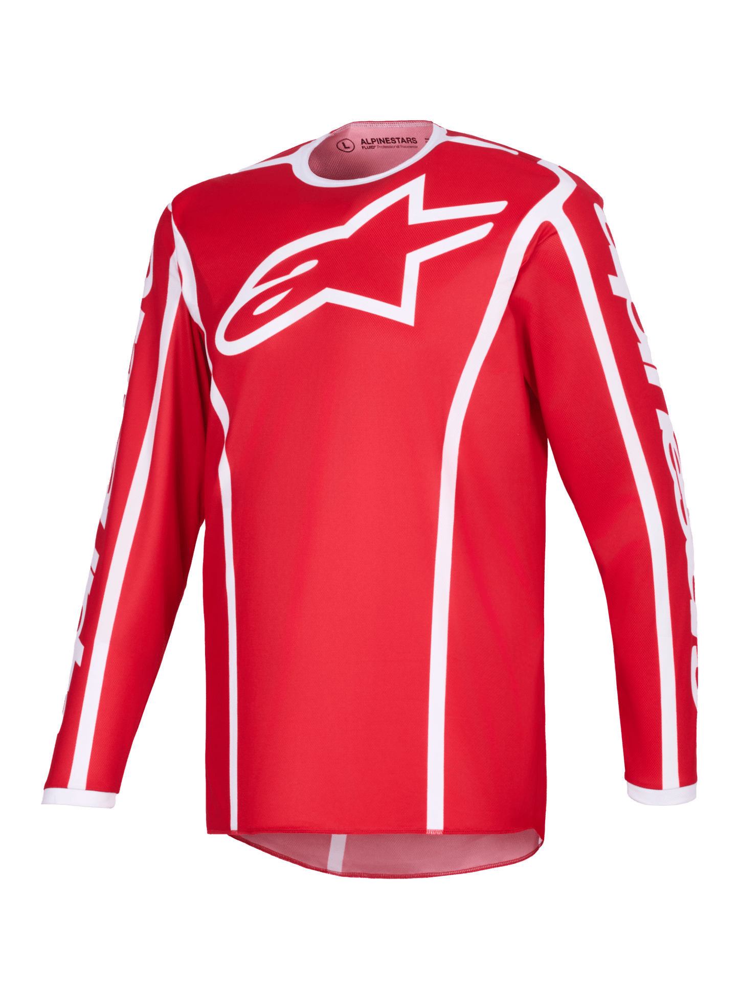 Alpinestars Fluid Apex Jersey 2026 Rot Weiß - MxProStoreParts
