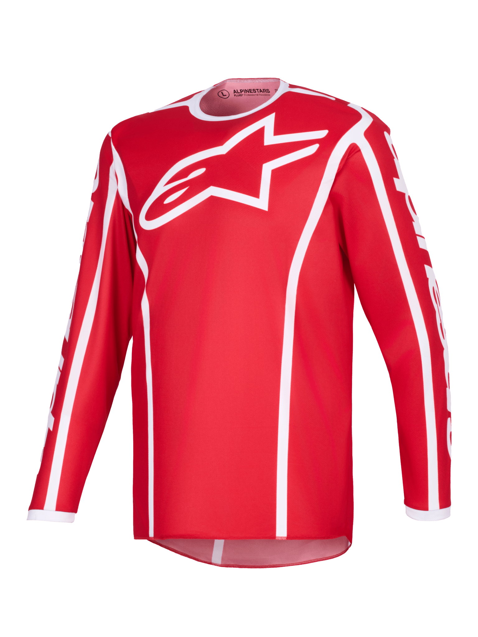 Alpinestars Fluid Apex Jersey 2026 Rot Weiß - MxProStoreParts