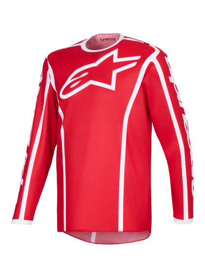 Alpinestars Fluid Apex Jersey 2026 Rot Weiß - MxProStoreParts