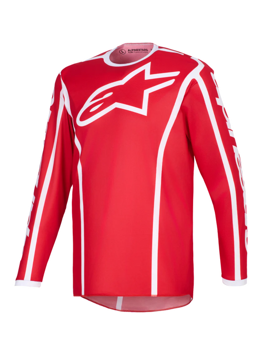 Alpinestars 2026 Fluid Apex volwassen cross shirt Rood/Wit