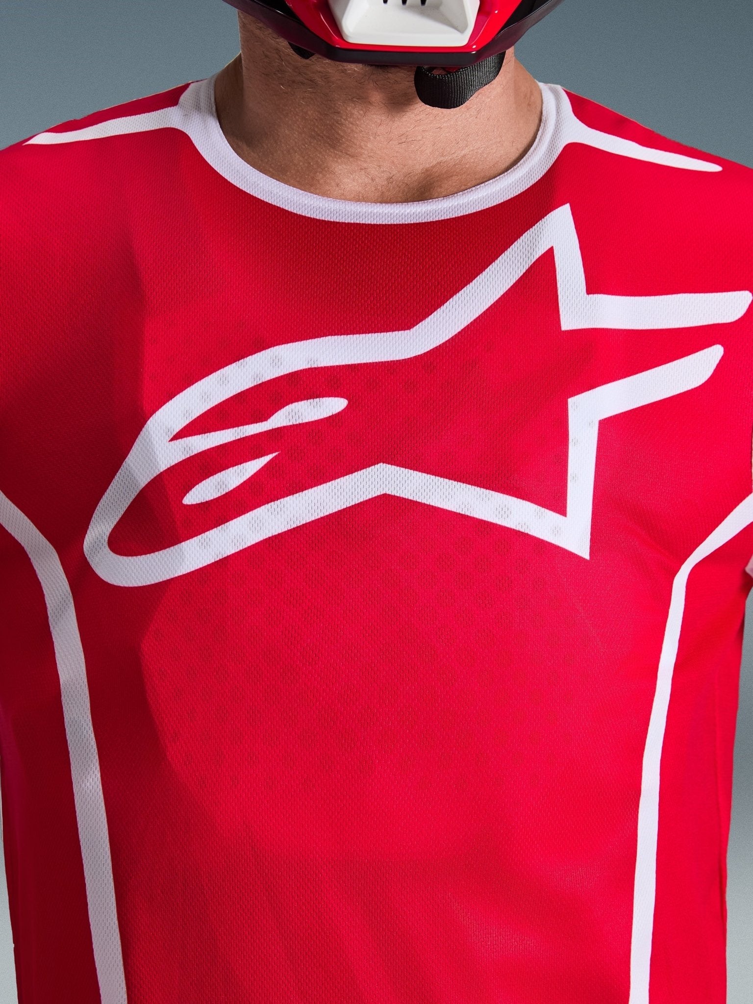 Alpinestars Fluid Apex Jersey 2026 Rot Weiß - MxProStoreParts