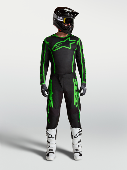 Alpinestars Fluid Apex V2 Jersey 2027 Zwart Groen Fluo