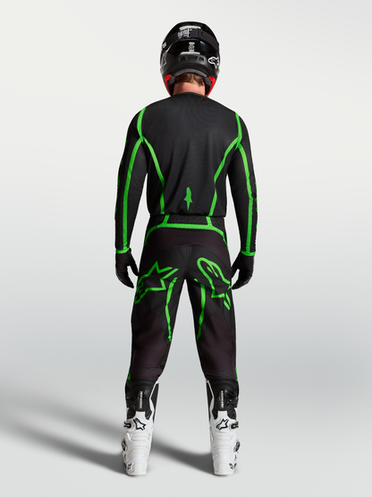 Alpinestars Fluid Apex V2 Jersey 2027 Zwart Groen Fluo