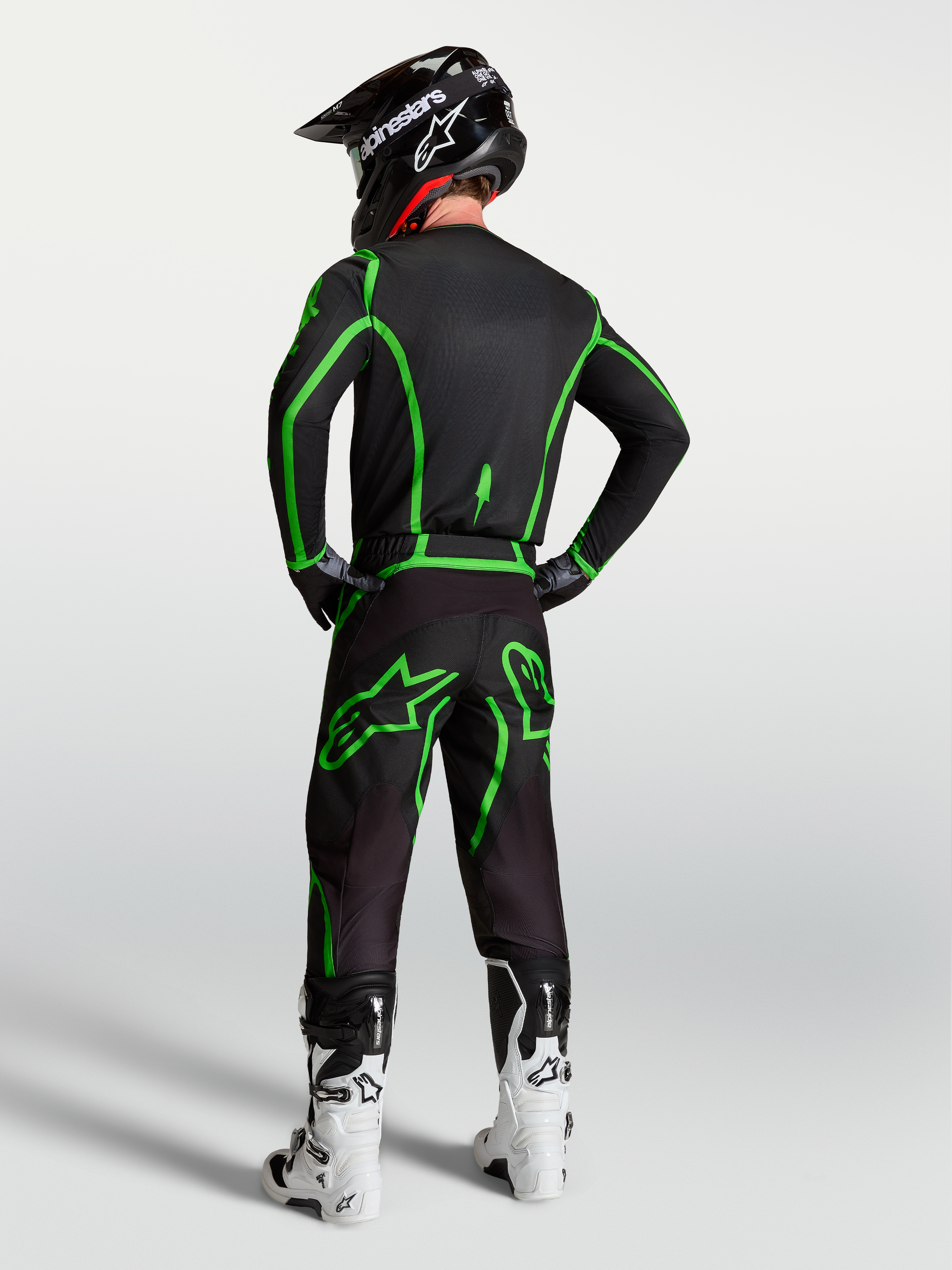 Alpinestars Fluid Apex V2 Jersey 2027 Zwart Groen Fluo