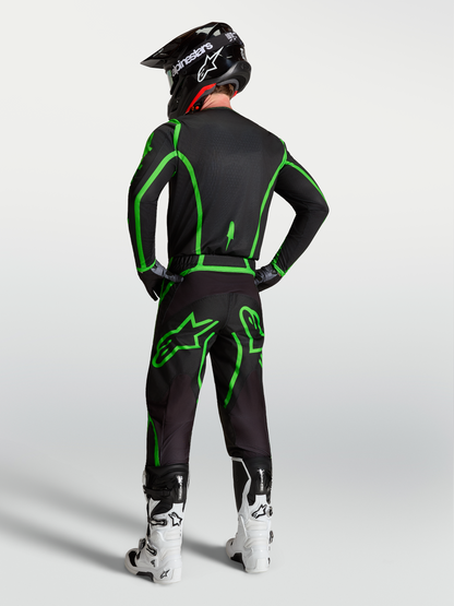 Alpinestars Fluid Apex V2 Jersey 2027 Zwart Groen Fluo
