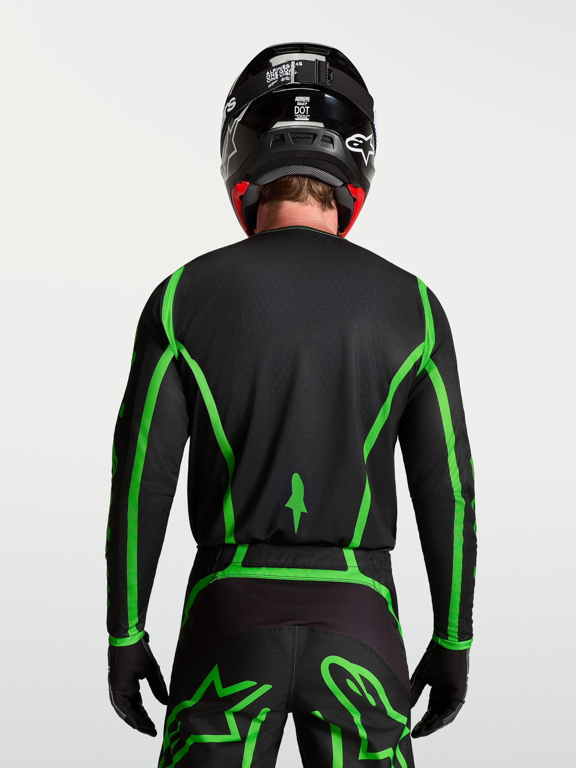 Alpinestars Fluid Apex V2 Jersey 2027 Zwart Groen Fluo