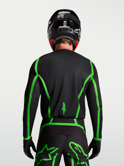 Alpinestars Fluid Apex V2 Jersey 2027 Zwart Groen Fluo