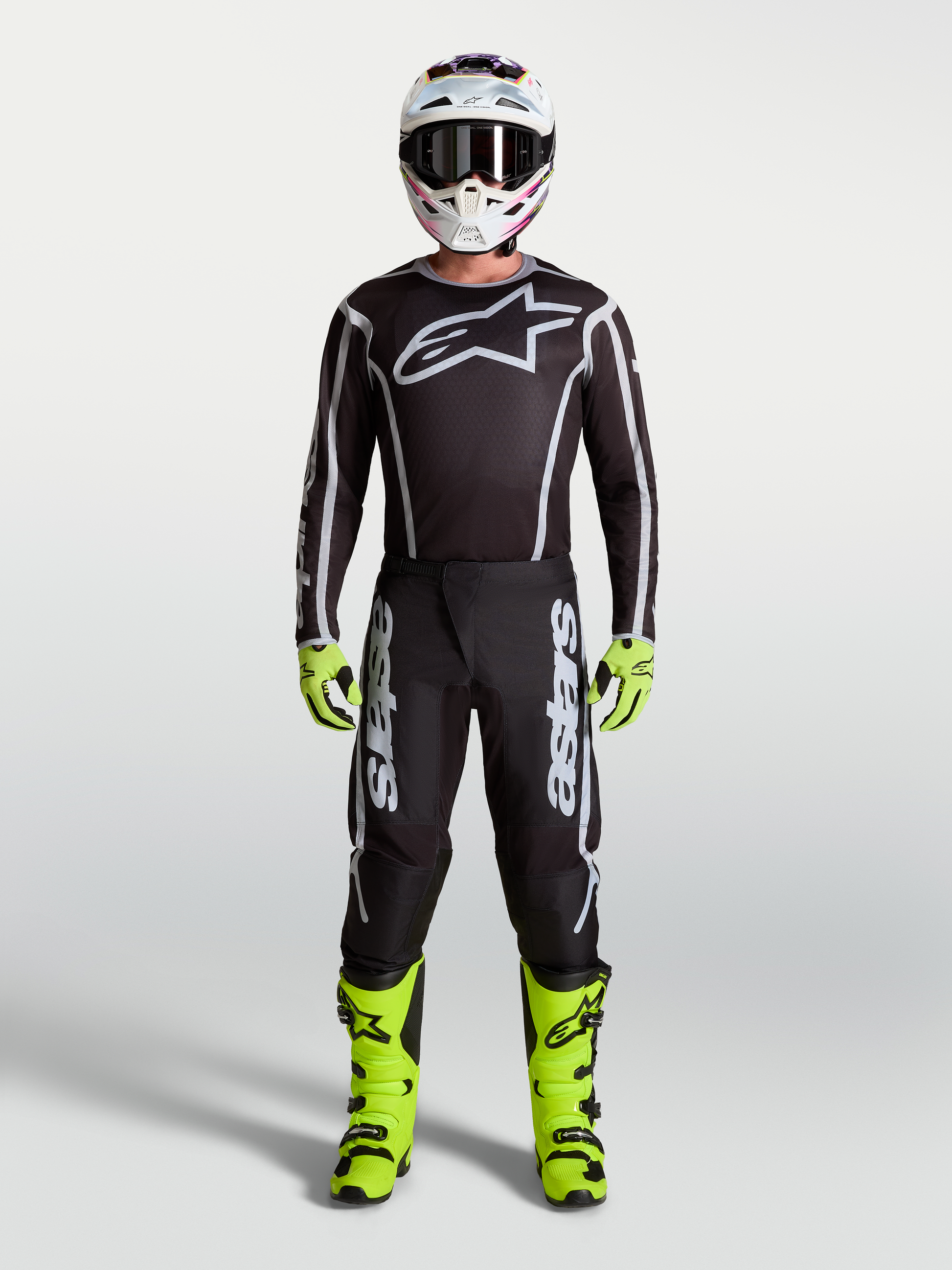 Alpinestars Fluid Apex V2 Jersey 2027 Zwart Zilver