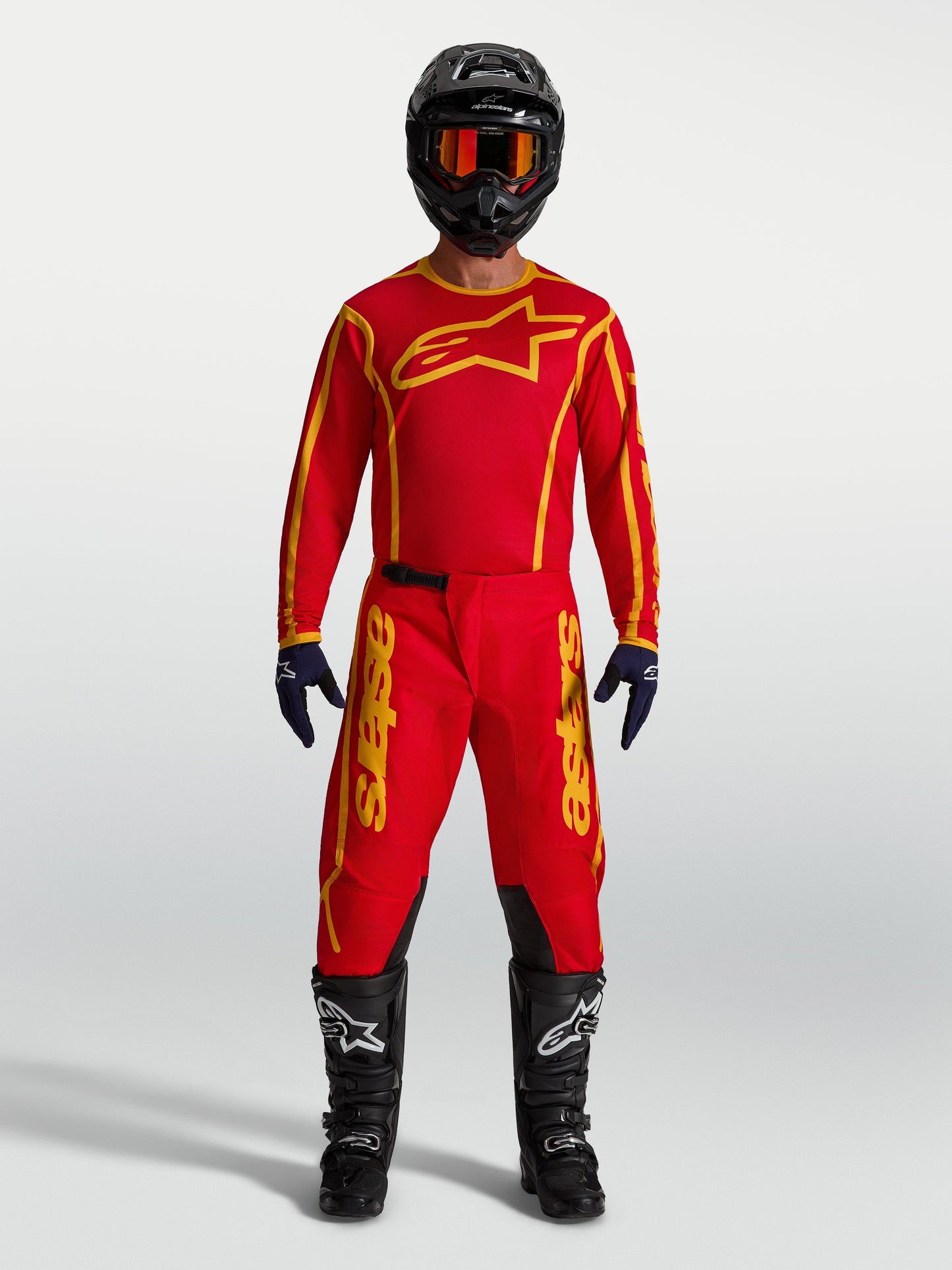 Alpinestars Fluid Apex V2 Jersey 2027 Vuurrood Goud