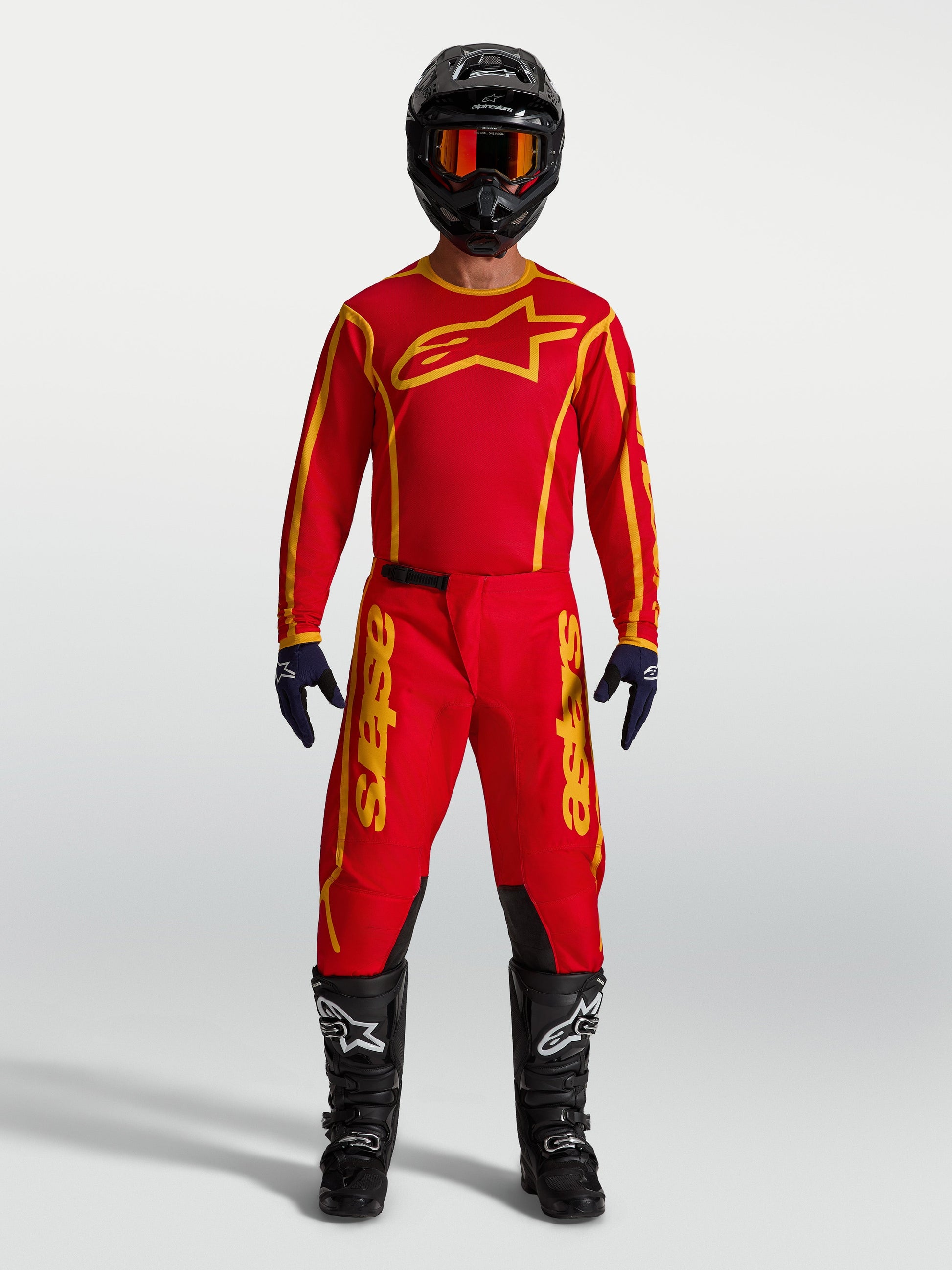 Alpinestars Fluid Apex V2 Jersey 2027 Vuurrood Goud
