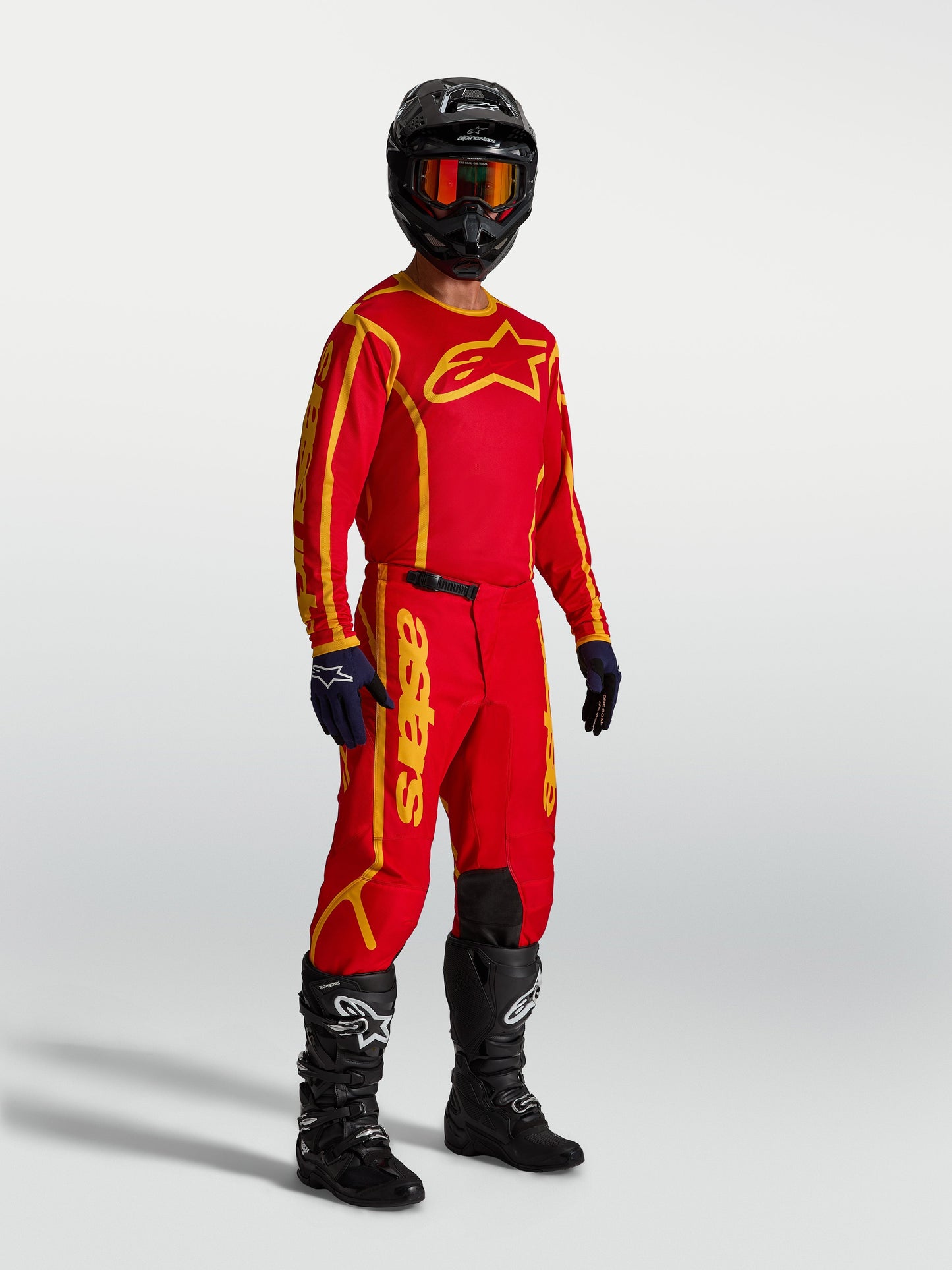 Alpinestars Fluid Apex V2 Jersey 2027 Vuurrood Goud
