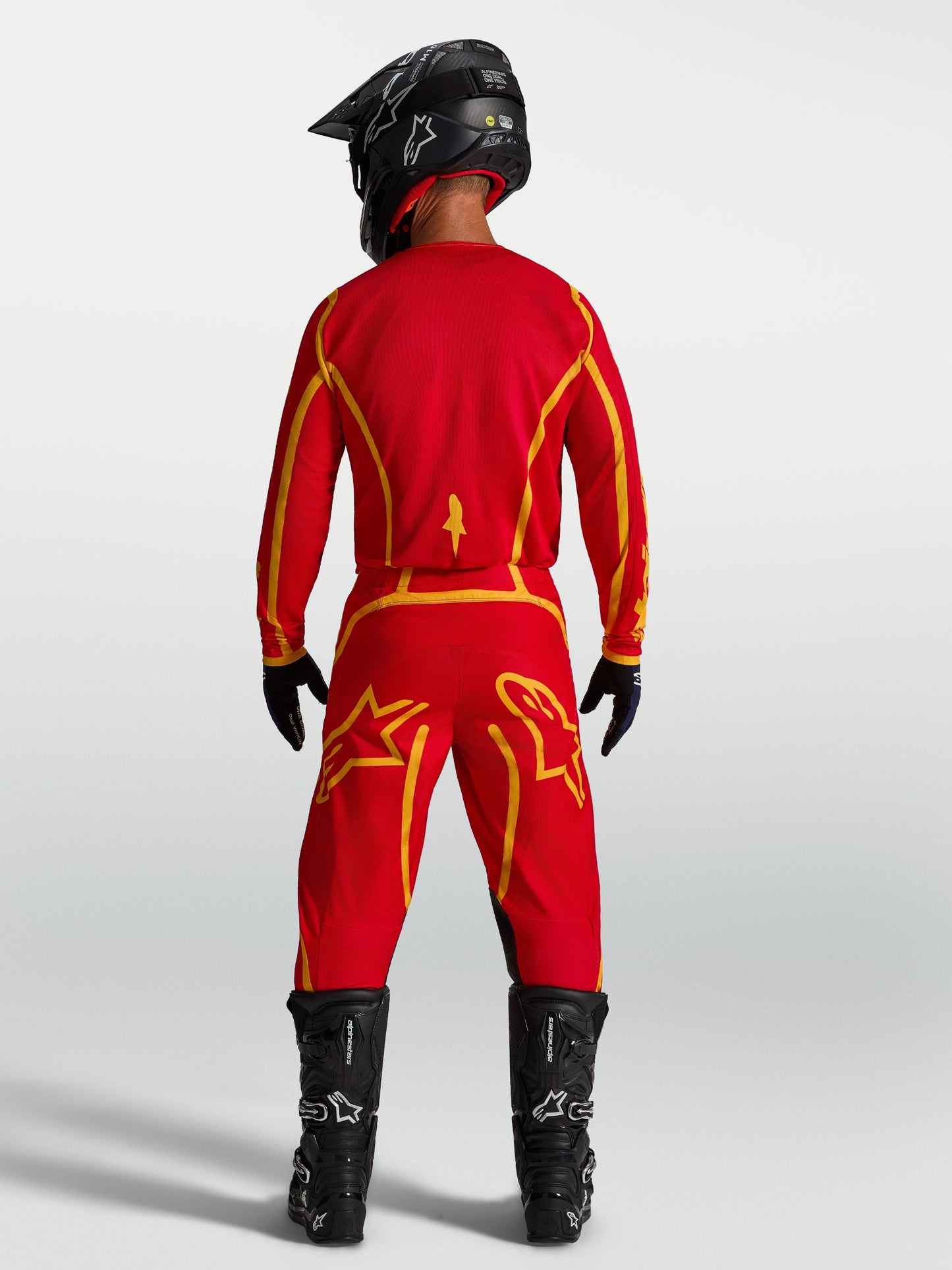 Alpinestars Fluid Apex V2 Jersey 2027 Vuurrood Goud