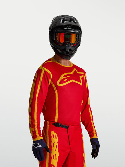 Alpinestars Fluid Apex V2 Jersey 2027 Vuurrood Goud