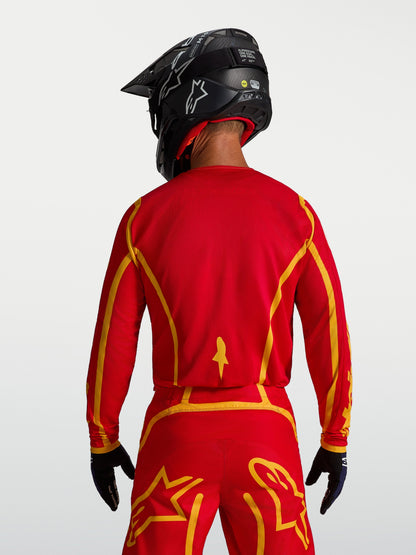 Alpinestars Fluid Apex V2 Jersey 2027 Vuurrood Goud