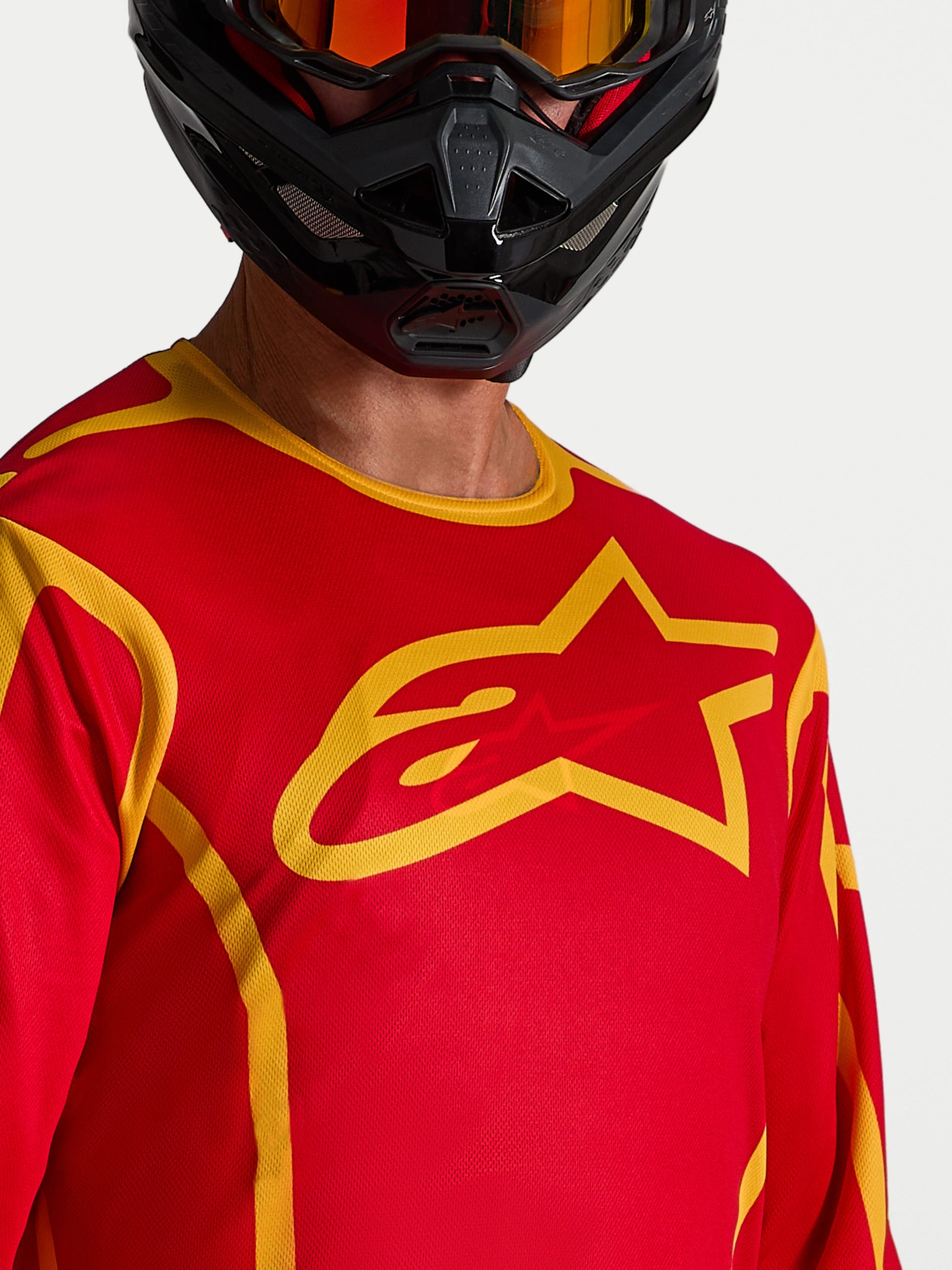Alpinestars Fluid Apex V2 Jersey 2027 Vuurrood Goud