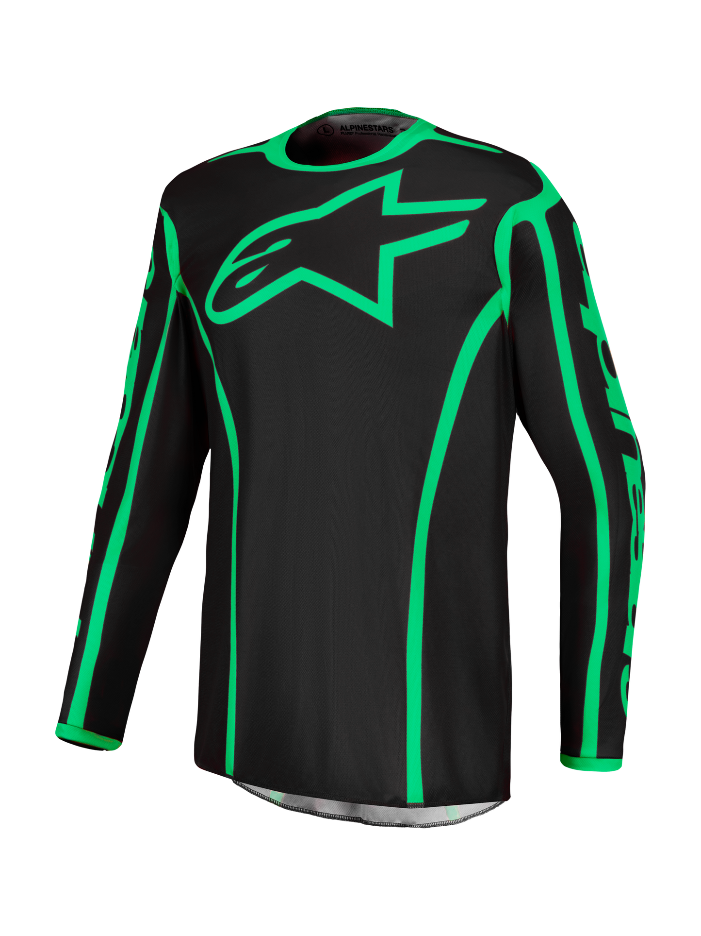 Alpinestars Fluid Apex V2 Jersey 2027 Zwart Groen Fluo