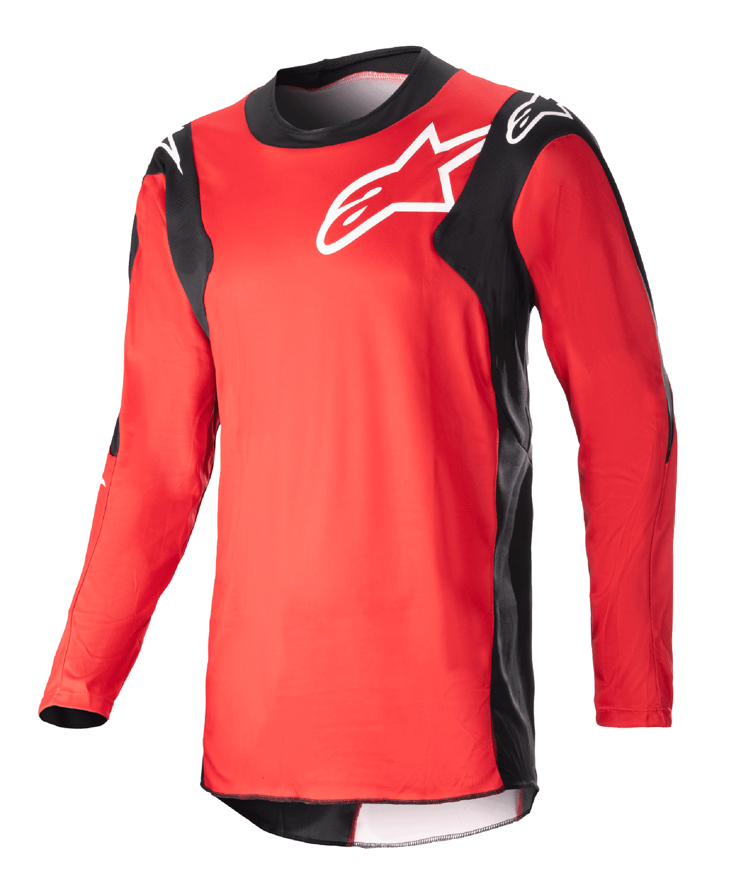Alpinestars Racer Hoen Trikot 2023 leichtgewichtig Mars Rot Schwarz - MxProStoreParts
