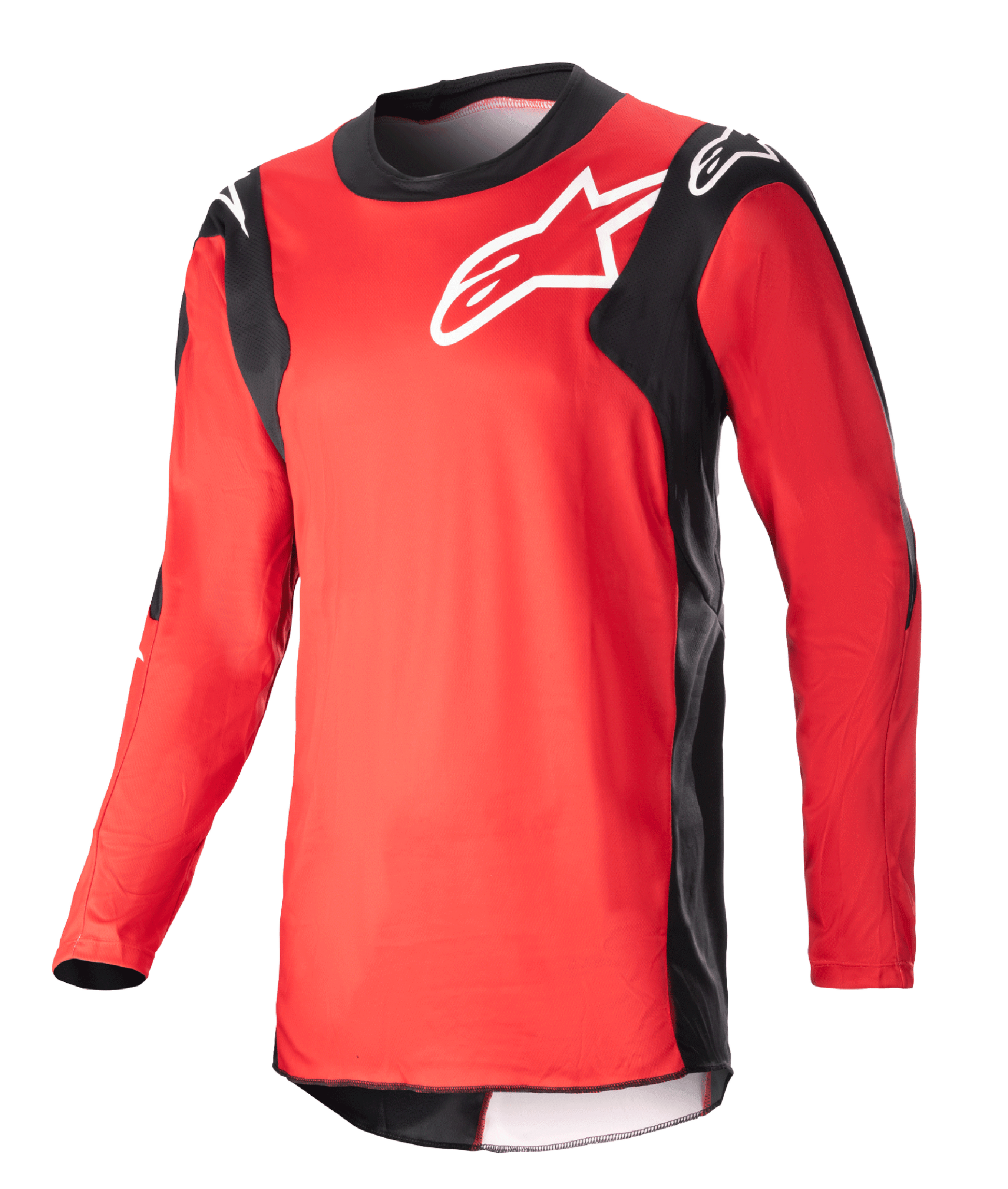 Alpinestars Racer Hoen Trikot 2023 leichtgewichtig Mars Rot Schwarz - MxProStoreParts