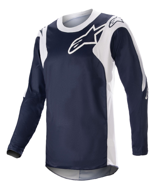 Alpinestars 2023 Racer Hoen volwassen cross shirt Donker Blauw / Wit